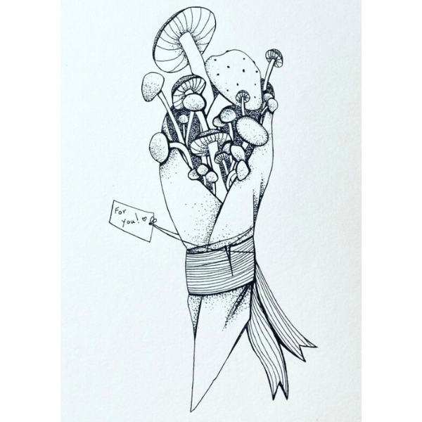 A bouquet of mushrooms for you!